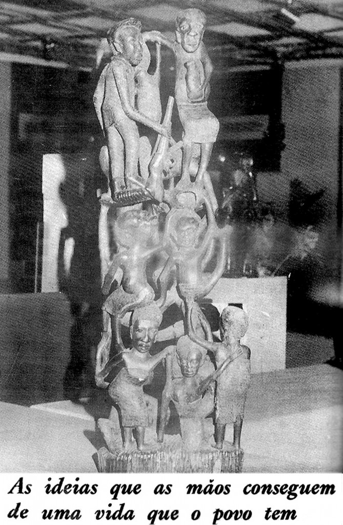 [Image 5. Unknown Mozambican Makonde sculptor, blackwood sculpture of the ujamaa type, ca. 1975, Museu Nacional de Arte, Maputo. Photographer unknown, from: Tempo no. 429 (December 24, 1978): 64]